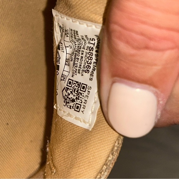 Sperry Tan Leather Flats Nautical Loafers - Picture 6 of 6